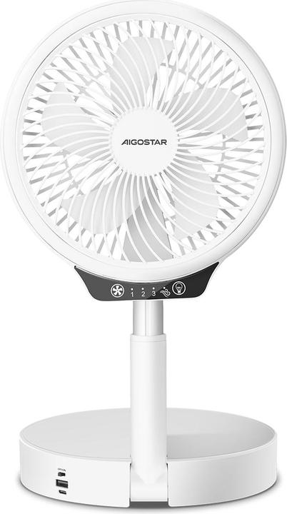 Immagine prodotto Aigostar Ventilatore a pale retrattili da tavolo con luceVDE/Paula