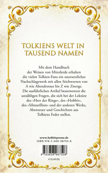 Produktbild Handbuch der Weisen von Mittelerde (Deutsch, Wolfgang Krege, 2023)