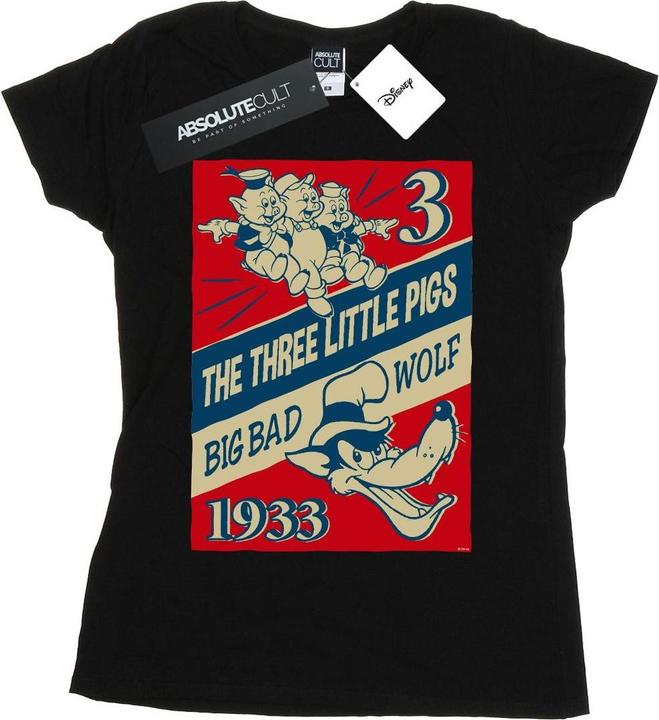 Produktbild Disney Three Little Pigs And The Big Bad Wolf TShirt (S)