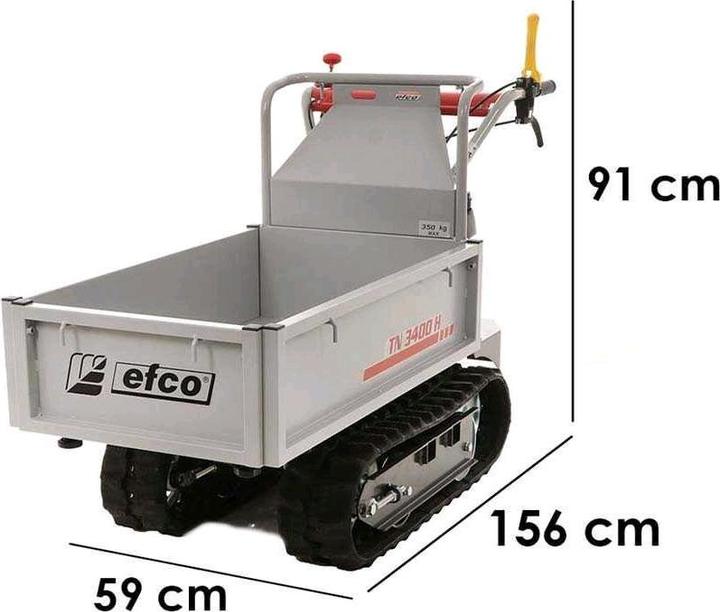 Immagine prodotto Efco Carrello cingolato con capacità di carico di 350 kg