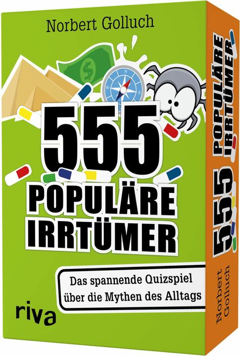 Produktbild 555 populäre Irrtümer – Das spannende Quizspiel rund um die Mythen des Alltags (Deutsch)