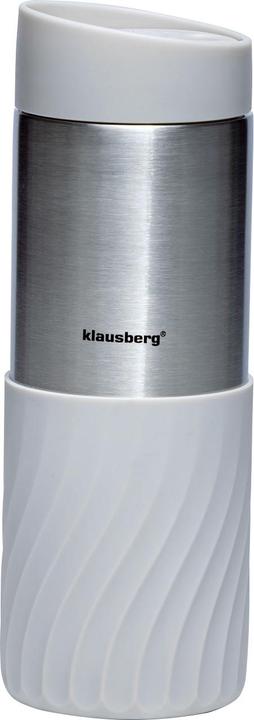 Actual product image Klausberg Set of 2 double-walled thermo mugs, 420ml, light grey (0.42 l)