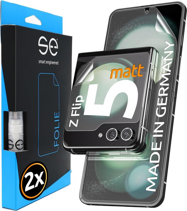 Produktbild Smart Engineered se 3D Schutzfolie Samsung Galaxy Z Flip 5 entspiegelt (2 Stück) (2 Stück, Samsung Galaxy Z Flip5)