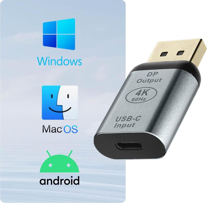 Immagine prodotto Avizar ADA-C2DP, adattatore USB-C / DisplayPort (USB-C, 4 cm)