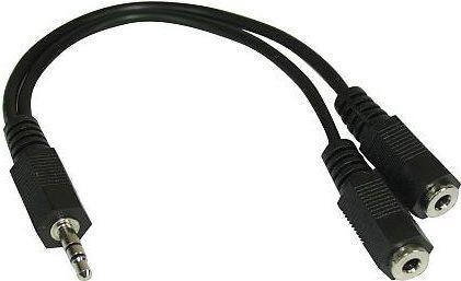Immagine prodotto InLine Spina a Y con cavo a 3,5 jack (0.20 m, Connettore da 3,5 mm (AUX))