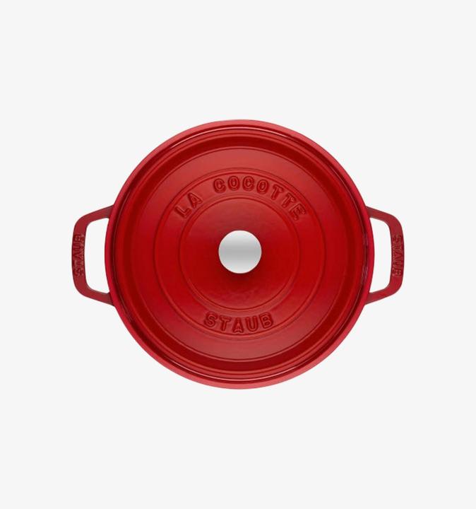 Immagine prodotto Staub Tostatore rosso ciliegia (20 cm, Pirofila + casseruola, Ghisa, Smalto)
