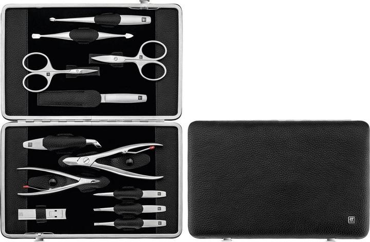 Zwilling TWINOX Rahmenetui, 12-tlg | Leder | Schwarz