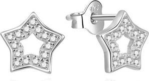 Image du produit Beneto Boucles d'oreilles en argent avec zircons Stars AGUP2110L (L)