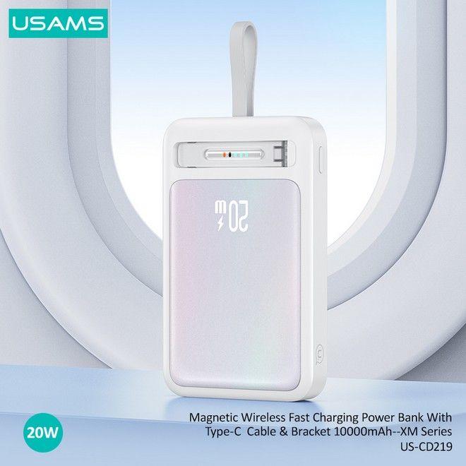 Produktbild Usams MagSafe Powerbank Fast Charging (10000 mAh, 20 W, 37 Wh)