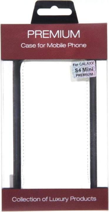 Image du produit OEM Étui à rabat en cuir Slim Galaxy S4 mini - Blanc (Samsung Galaxy S4 mini, Samsung Galaxy S4 Zoom)
