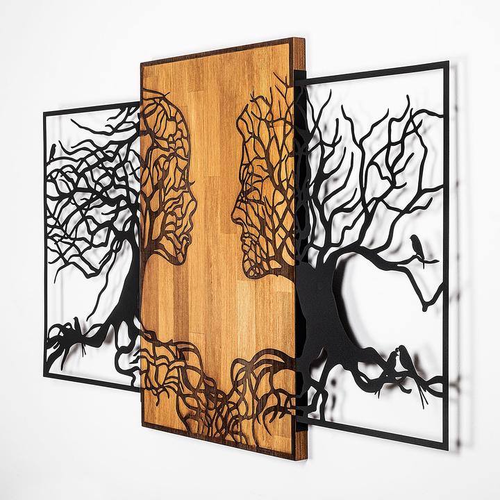 Actual product image Wallxpert Woodland Wooden Wall Accessory