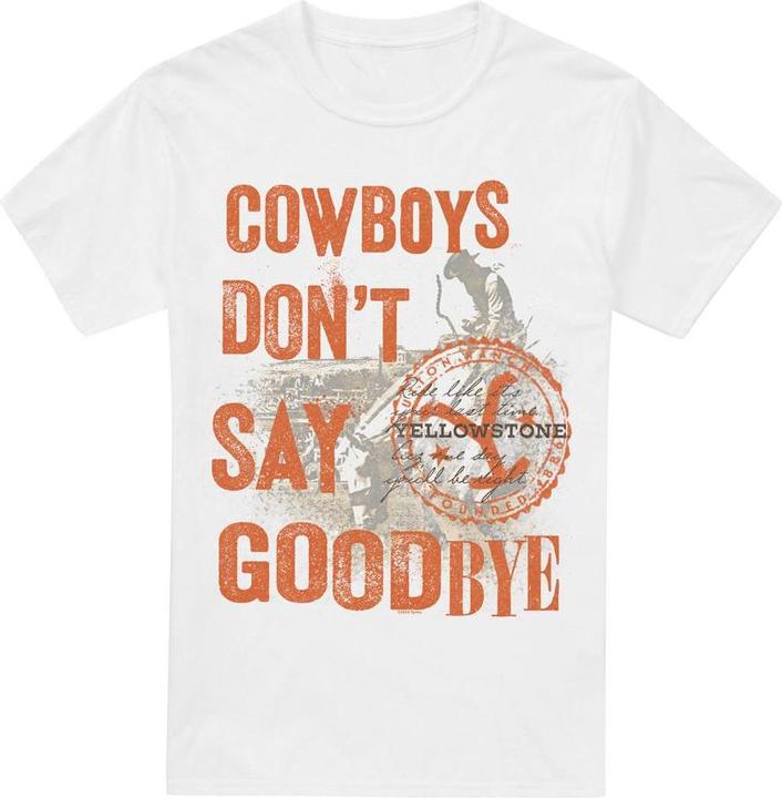 Actual product image Yellowstone Mens Cowboys Don't Say Goodbye T-Shirt (3XL)