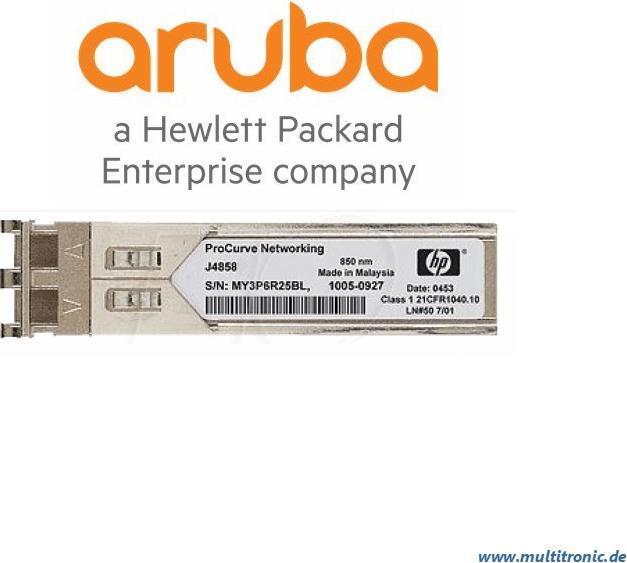 Actual product image Aruba Gigabit SX-LC, SFP