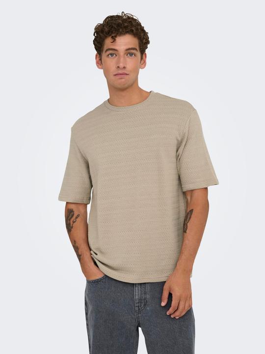Produktbild Only & Sons Onsgivo Reg 12 Ss Crew Knit Noos (L)