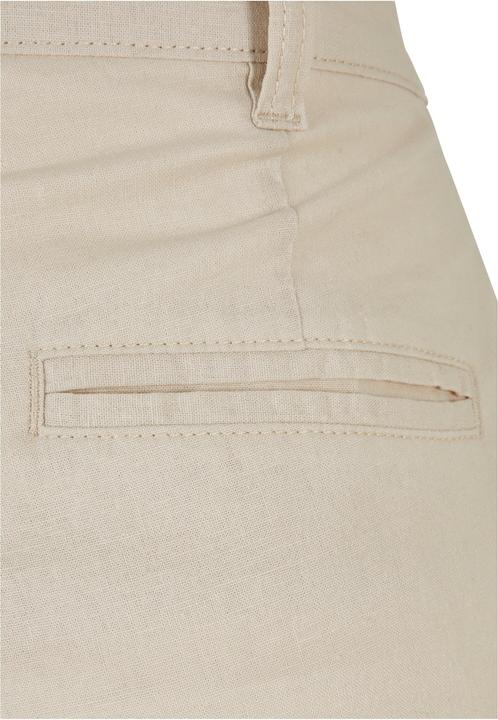 Actual product image Urban Classics Ladies High Linen Mixed Wide Leg Pants (27)