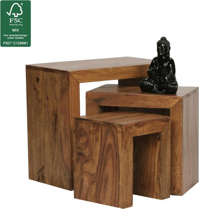 Image du produit Wohnling Mumbai (45 x 30 x 50 cm, 38 x 28 x 29 cm, 26 x 26 x 29 cm)