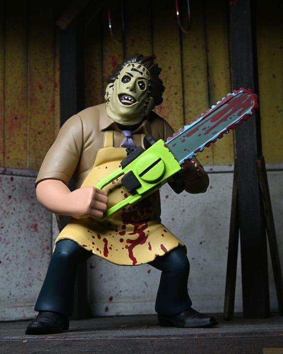 Produktbild Neca Texas Chainsaw Massacre Toony Terrors Actionfigur 50th Anniversary Leatherface (Bloody) 15 cm