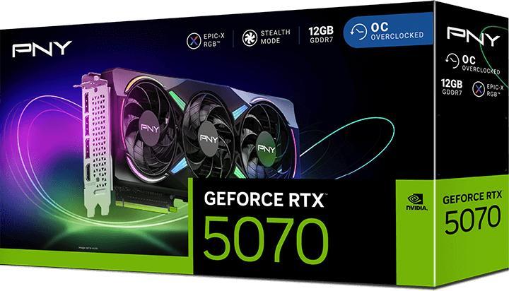 Image du produit PNY GeForce RTX 5070 Epic-X RGB OC (12 Go)