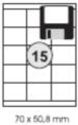 Actual product image Kores Universal labels