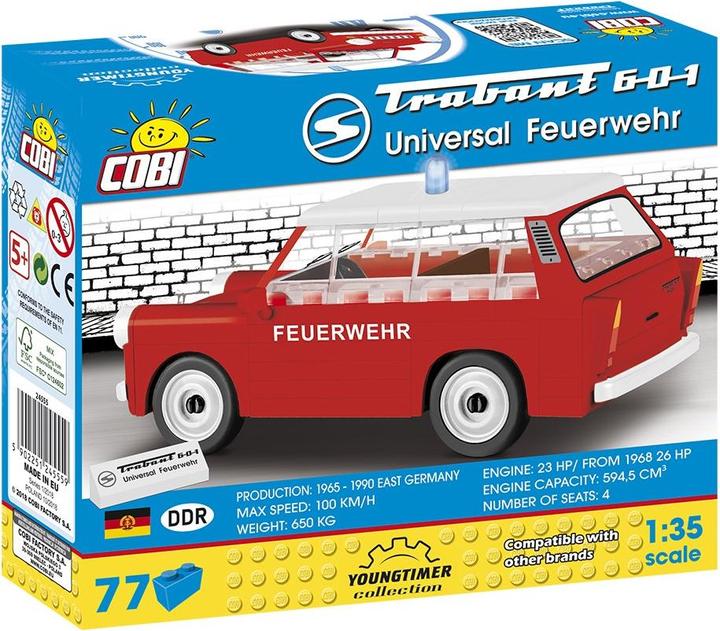 Actual product image Cobi Trabant 601 fire brigade