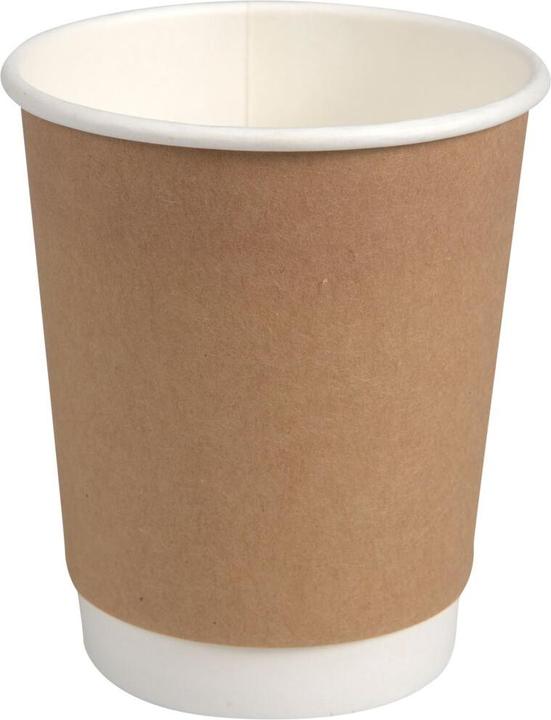 Abena Kaffeebecher Doppelwand "Kraft", 24 cl (24 ml, 50 x)