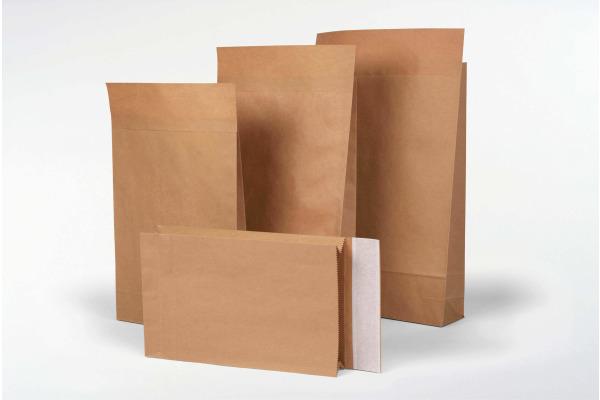 Produktbild Flexipak Musterfaltenbeutel Kraftpapier braun mit Selbstklebe-Klappe (500 x)