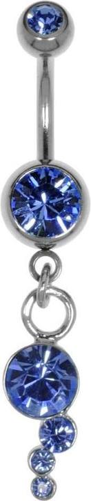 Actual product image Bijouteria Bellypiercing (Stainless steel, Brass, Crystal)