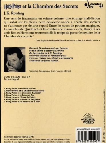 Image du produit Harry Potter et la chambre des secrets (Français, Rowling Joanne Kathleen, 2018)