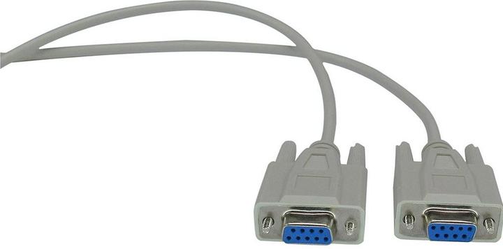 Actual product image RND Electronics Serial cable D-SUB 9-pin female - D-SUB 9-pin female 3m Grey (3 m)