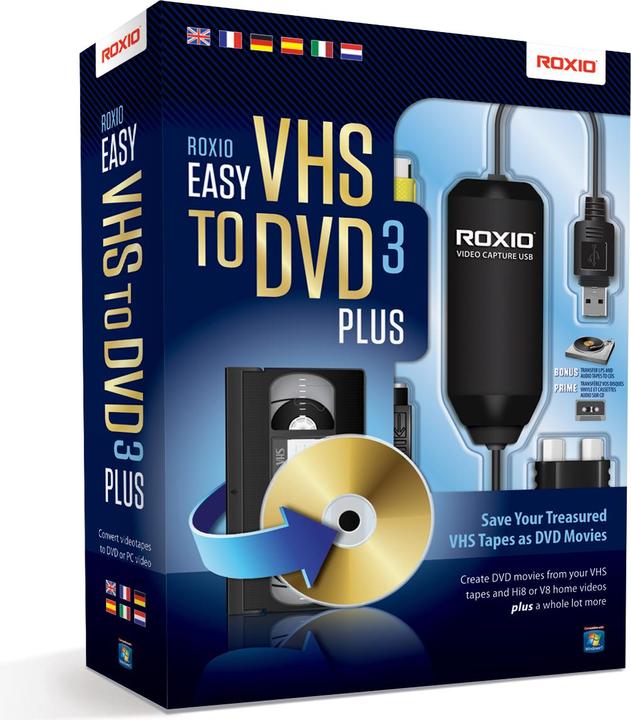 Immagine prodotto Roxio Facile da VHS a DVD 3 Plus (Masterizzatore DVD)