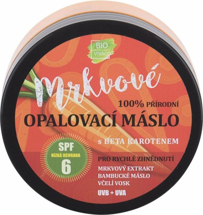 Vivapharm Bio Carrot Suntan Butter Spf 6 Prirodni Mrkvove Opalovaci Maslo (Sonnencreme, Bis SPF 10, 150 ml)