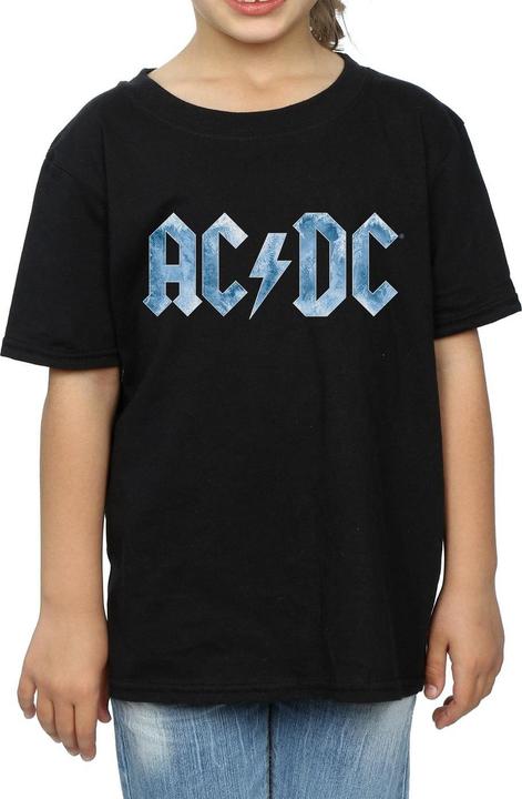 Immagine prodotto AC/DC T-shirt con logo Blue Ice da bambina in cotone (128)