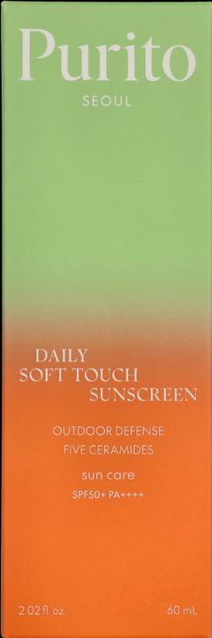 Productafbeelding Purito Daily Soft Touch (Zonnecrème gezicht, SPF 50+, 60 ml, 60 g)