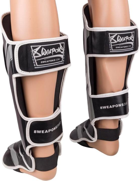 Actual product image 8Weapons Shin Guards, Shift, black-white, S (S)