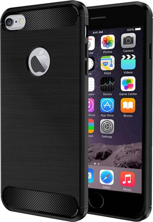 Immagine prodotto Techsuit - Carbon Silicone - iPhone 6 / iPhone 6s - Black (Apple iPhone 6)
