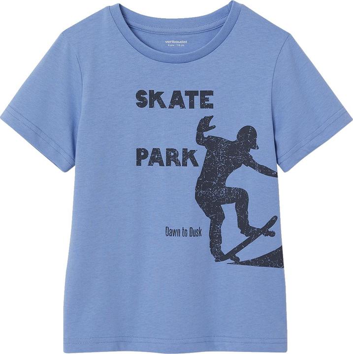 Vertbaudet Jungen T-Shirt BASIC mit Print vorn (128)