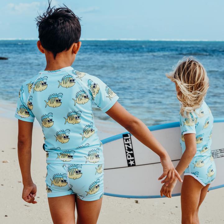 Actual product image Beach & Bandits UV swim shorts Funky Fish (128)