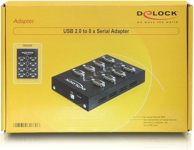 Image du produit Delock 61860 Adaptateur USB 2.0 à 8 x série (1 m)
