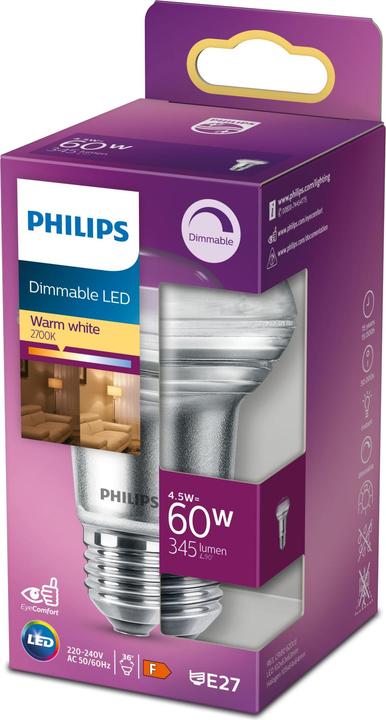 Produktbild Philips Reflektor (E27, 4.50 W, 345 lm, 1 x, F)