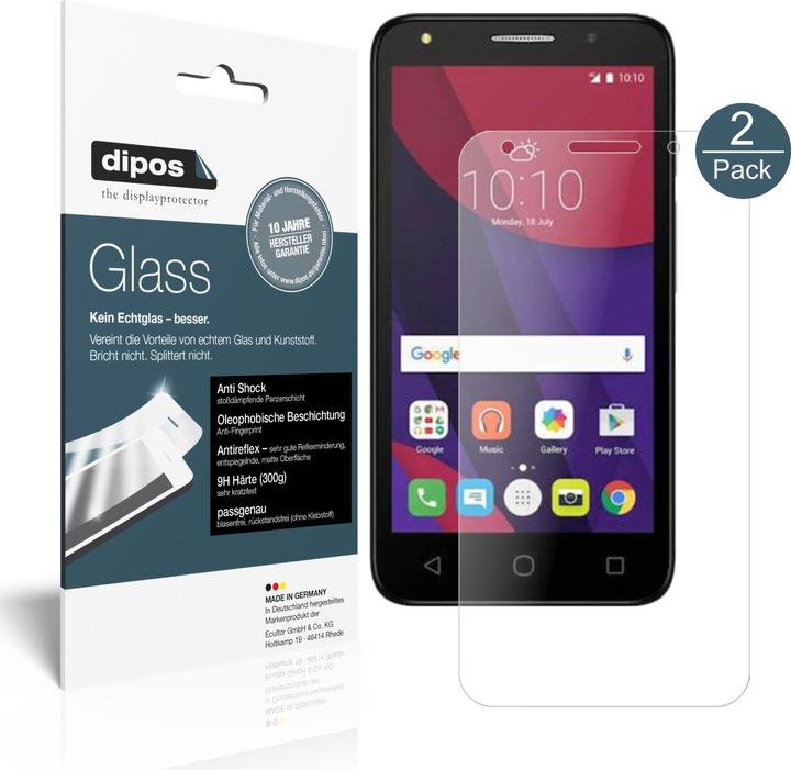 Image du produit Dipos Film de Protection d’écran Anti-Shock (2 pièce(s), Alcatel Pixi 4)