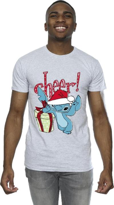 Actual product image Disney Mens Lilo And Stitch Cheer T-Shirt (XL)