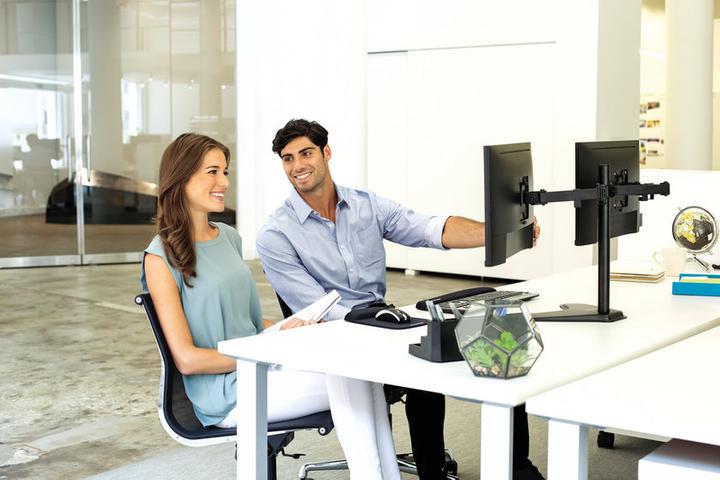 Immagine prodotto Fellowes Braccio per doppio monitor indipendente serie professionale (Tavolo, 27")