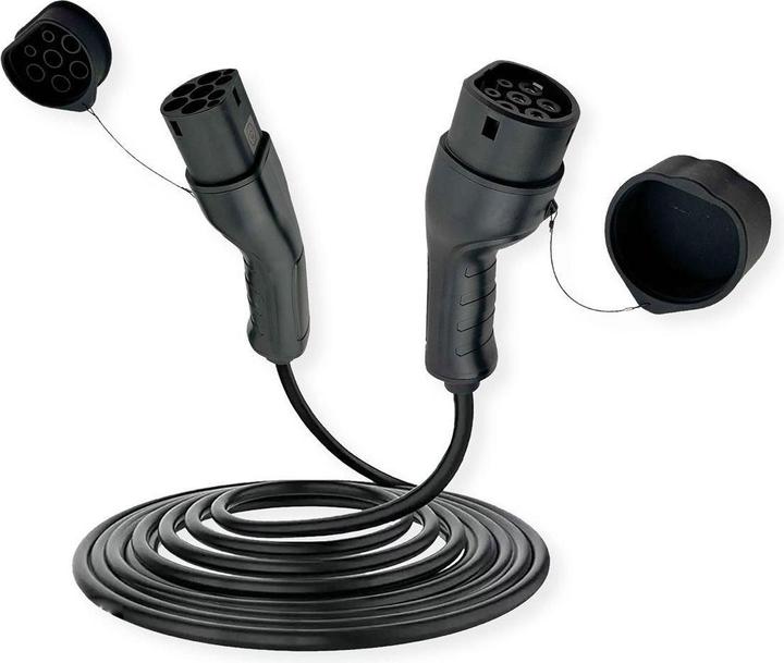 Actual product image Roline E-car charging cable Type2, 1-phase (Type 2, 7.40 kW, 32 A, 3 m)