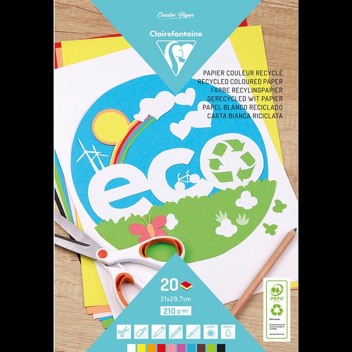 Image du produit Clairefontaine Papier recyclé (210 g/m², 20 x)