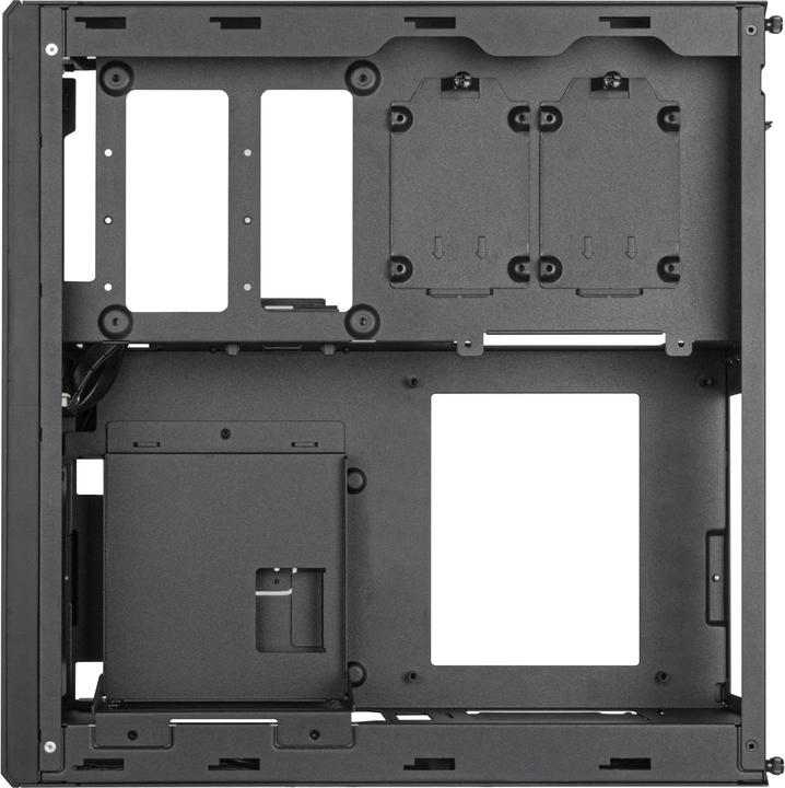 Actual product image Silverstone SST-ML12B Milo Slim HTPC Slim & compact Mini-ITX Computer Case (Mini-ITX)