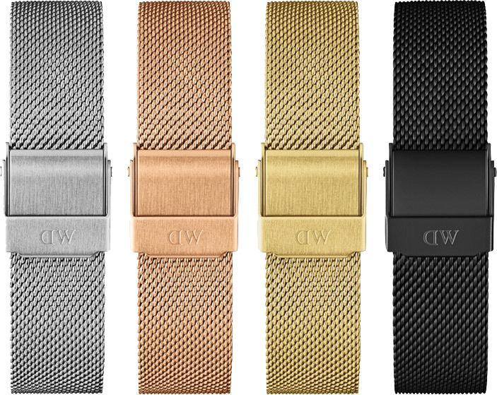 Image du produit Daniel Wellington Classic Petite Mesh Ashfield Black (28 mm) (12 mm, Acier inoxydable)