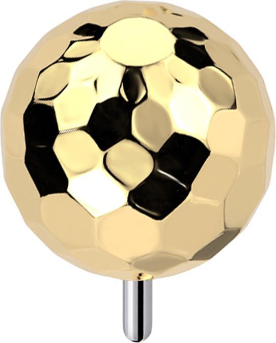 Produktbild Star Piercing Threadless Discokugel vergoldet (ohne Messing, Titan G23)