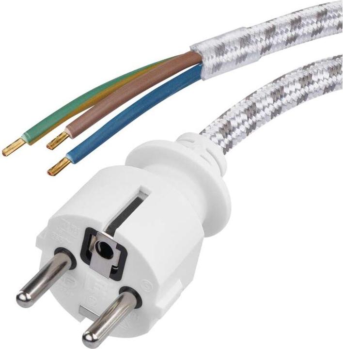 Produktbild Emos Netzkabel 3x 0,75mm2 für Bügeleisen, 2,4m, textilummantelt (2.40 m)