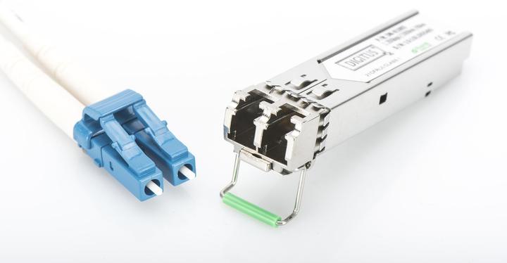 Immagine prodotto Digitus Modulo SFP per switch Gigabit Modulo in fibra ottica monomodale 1xLC 1550nm Duplex mini GBIC SFP...