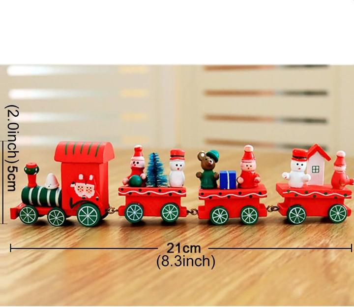 Actual product image Cover-Discount Christmas Train Christmas decoration red